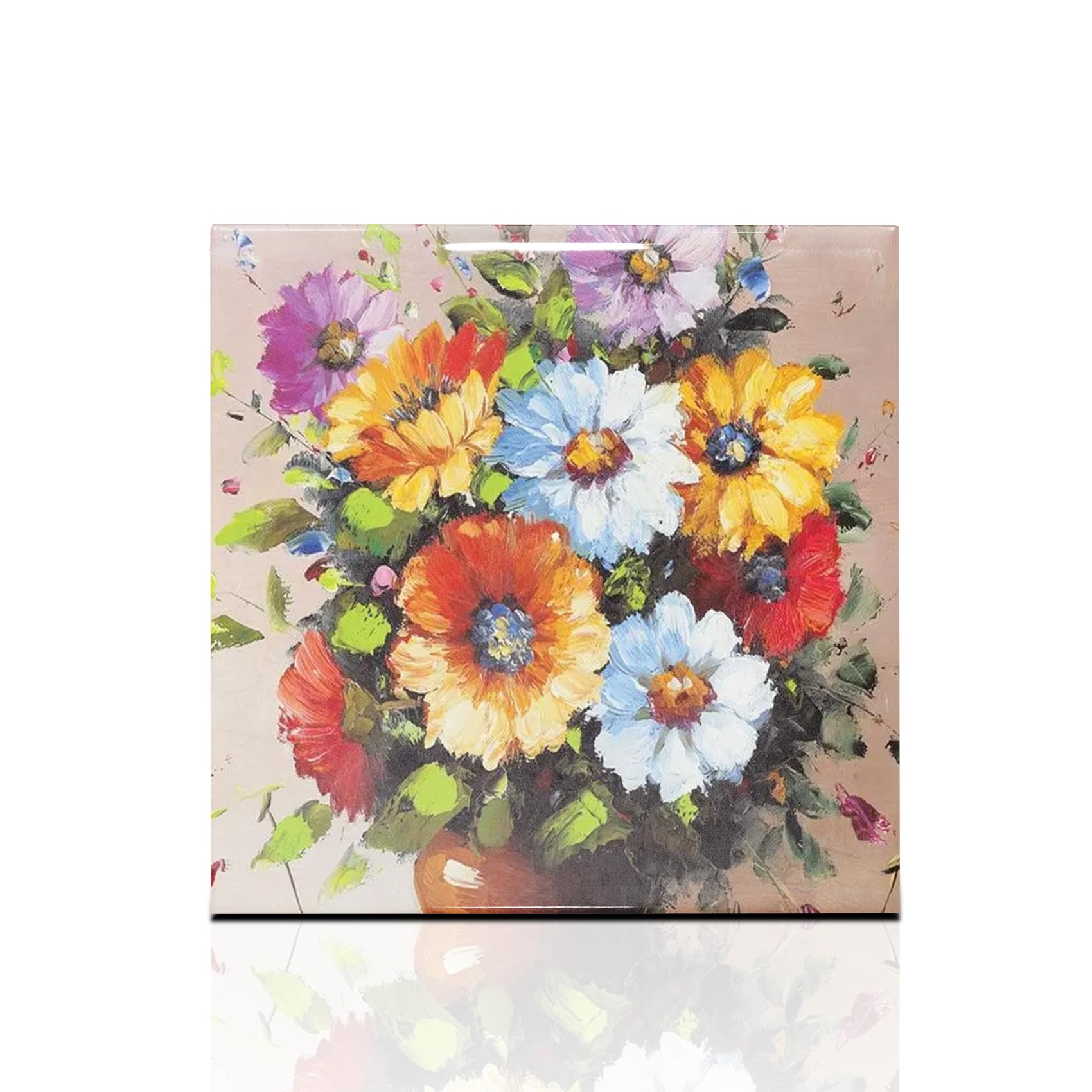 MR.R Confezione da 8 pezzi di piastrelle in ceramica bianca lucida per stampa a sublimazione, 15 x 15 cm, cornice portafoto personalizzata, per matrimoni, compleanni, decorazioni (15 x 15 cm)