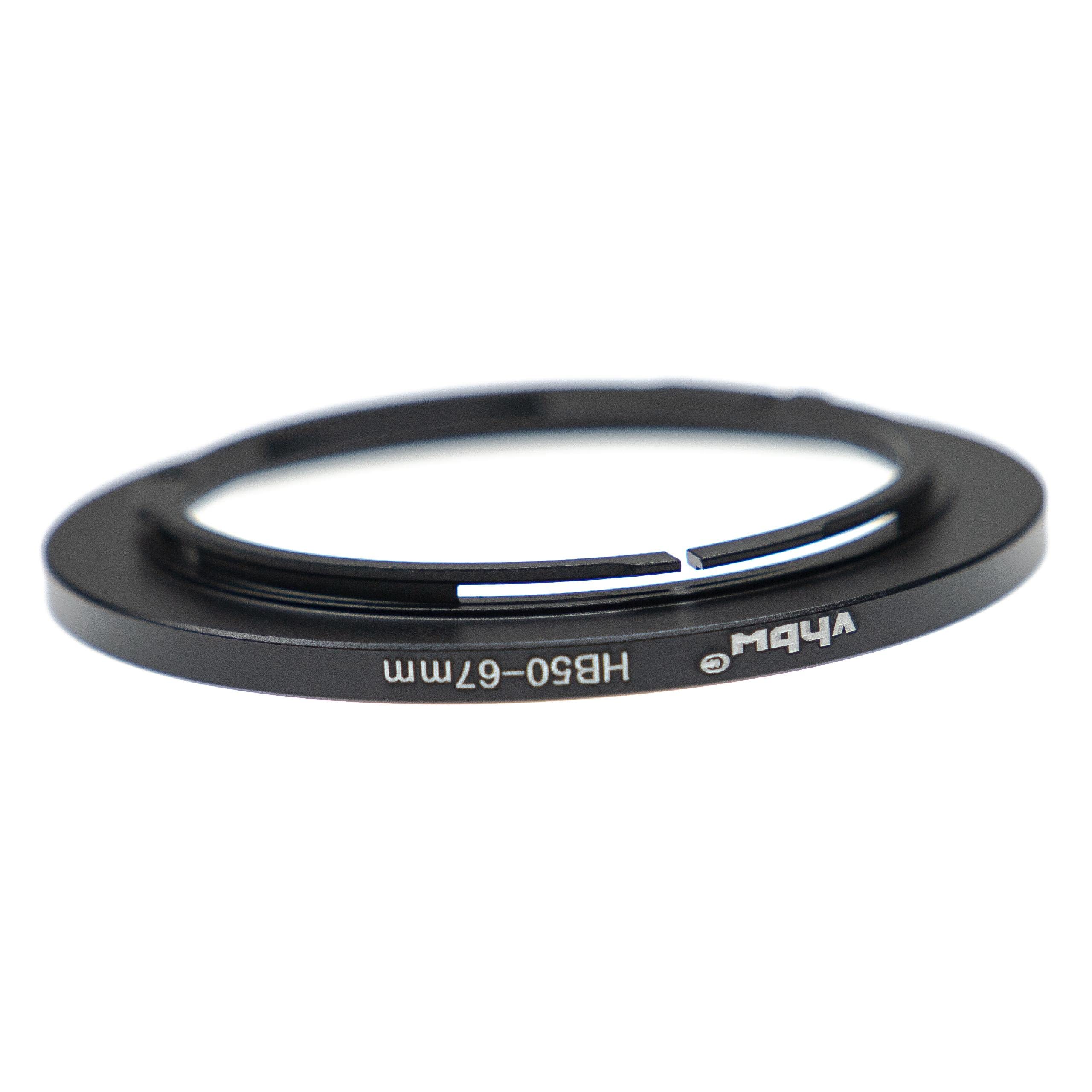 vhbw Bague d'adaptation pour Filtre 67 mm Compatible avec Hasselblad B50 baïonnette objectifs d'appareil Photo, Reflex numérique - Noir-Mat