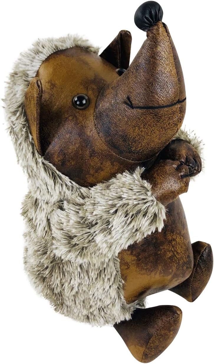 Lesser & Pavey Door Stops Faux Leather Hedgehog Doorstop for Home & Office
