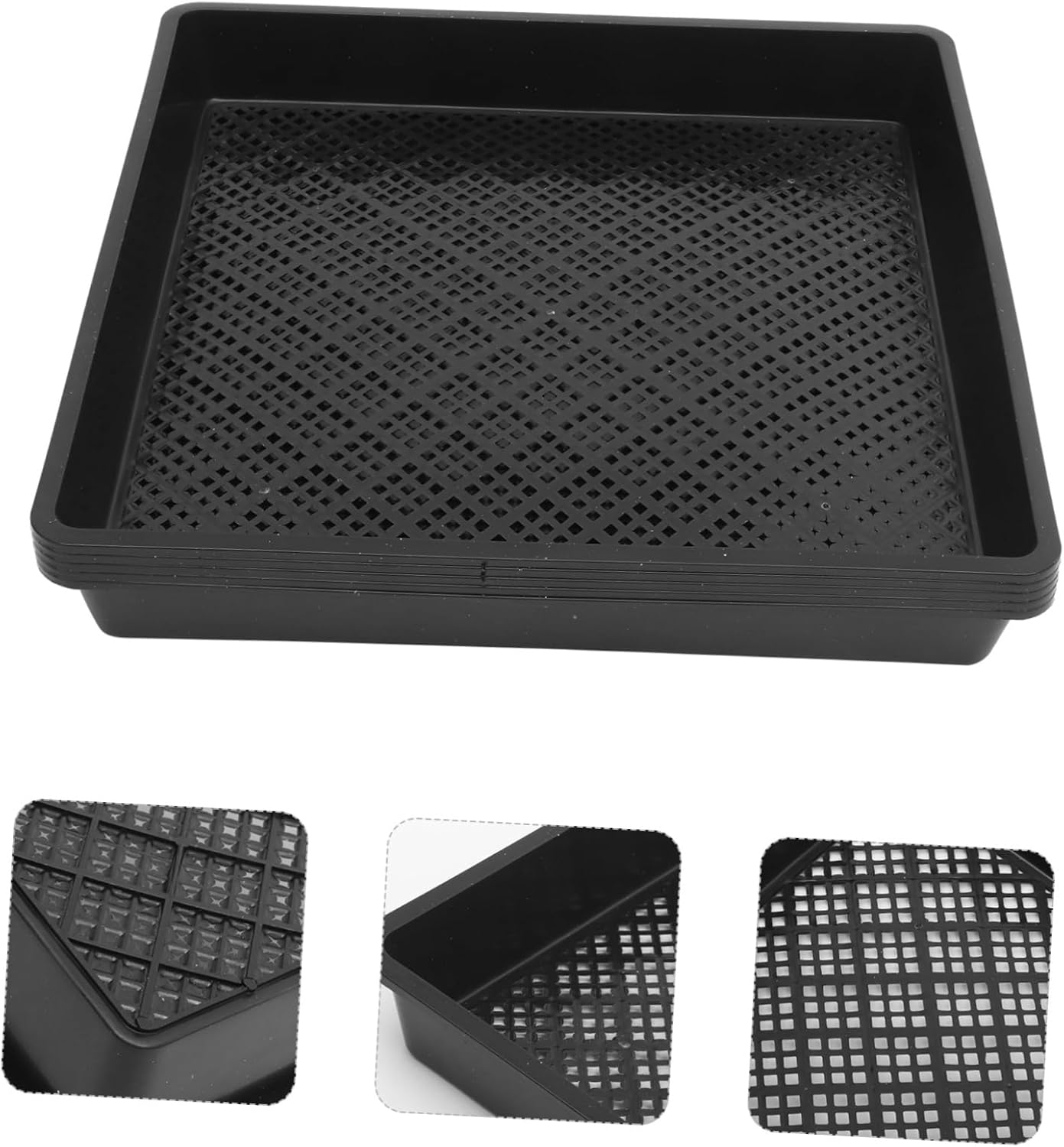5pcs Reusable Plastic Germination Trays for Indoor and Outdoor Gardening Compact Plant Growing Trays for Herbs and Vegetables for Greenhouse Use