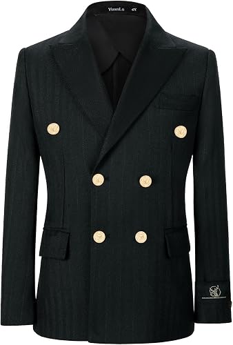 Boy Suit Jacket for Teenager Graduation Blazer Boys Sport Coat Black Casual Outw