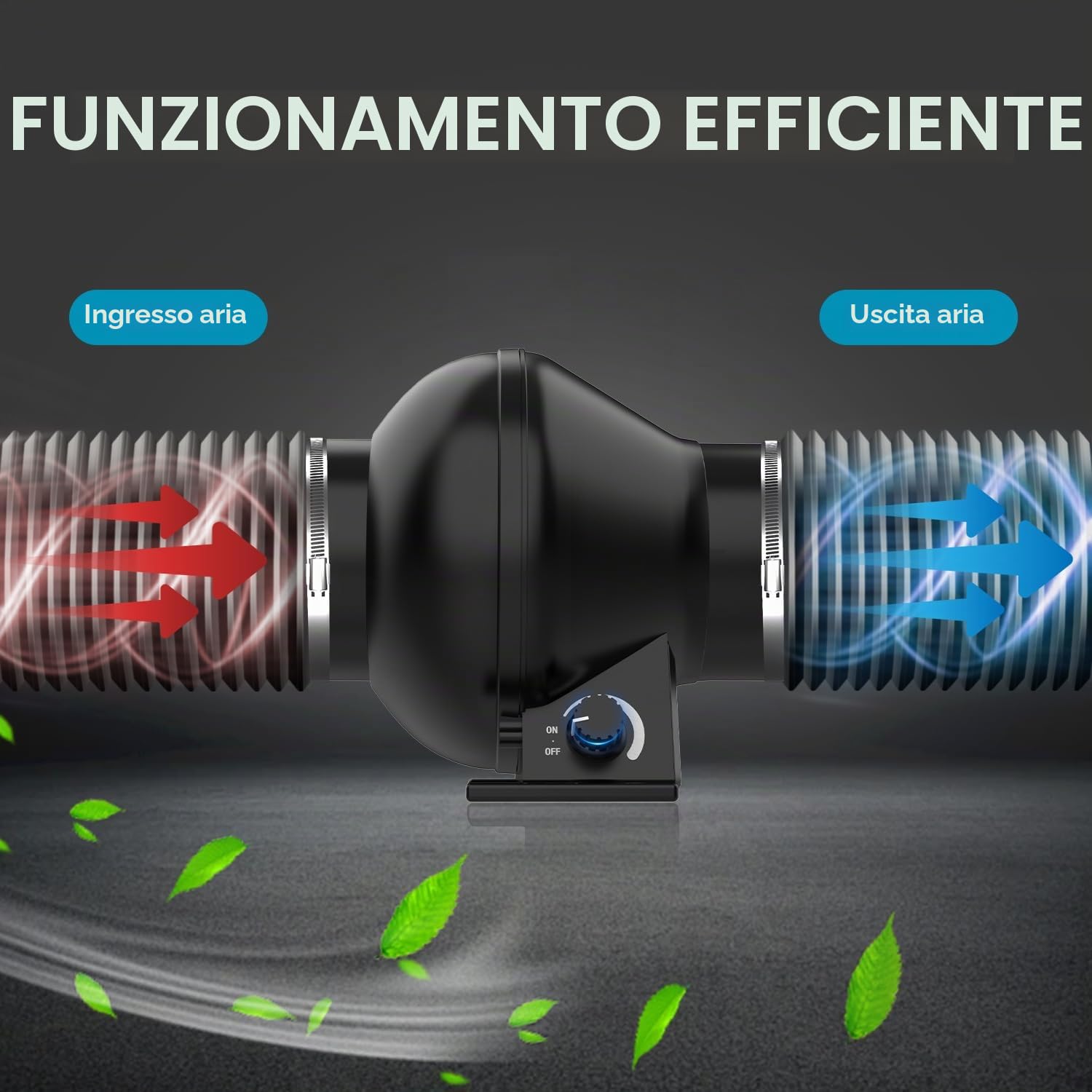 100 mm Ventola Aspiratore leise, für Cantina, Garage | estrattore aria motore EC Ventola di Scarico Per magazzini e soffitte entilazione Tenda di Crescita soffitte
