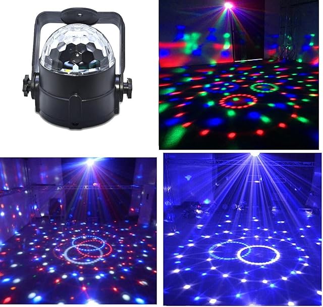 Stage Disco Ball Lights Wonsung RGBW multi-colour LED strobe light Party lights for birthday party,Pub,Stage,Wedding,Christmas,New Year Celebration