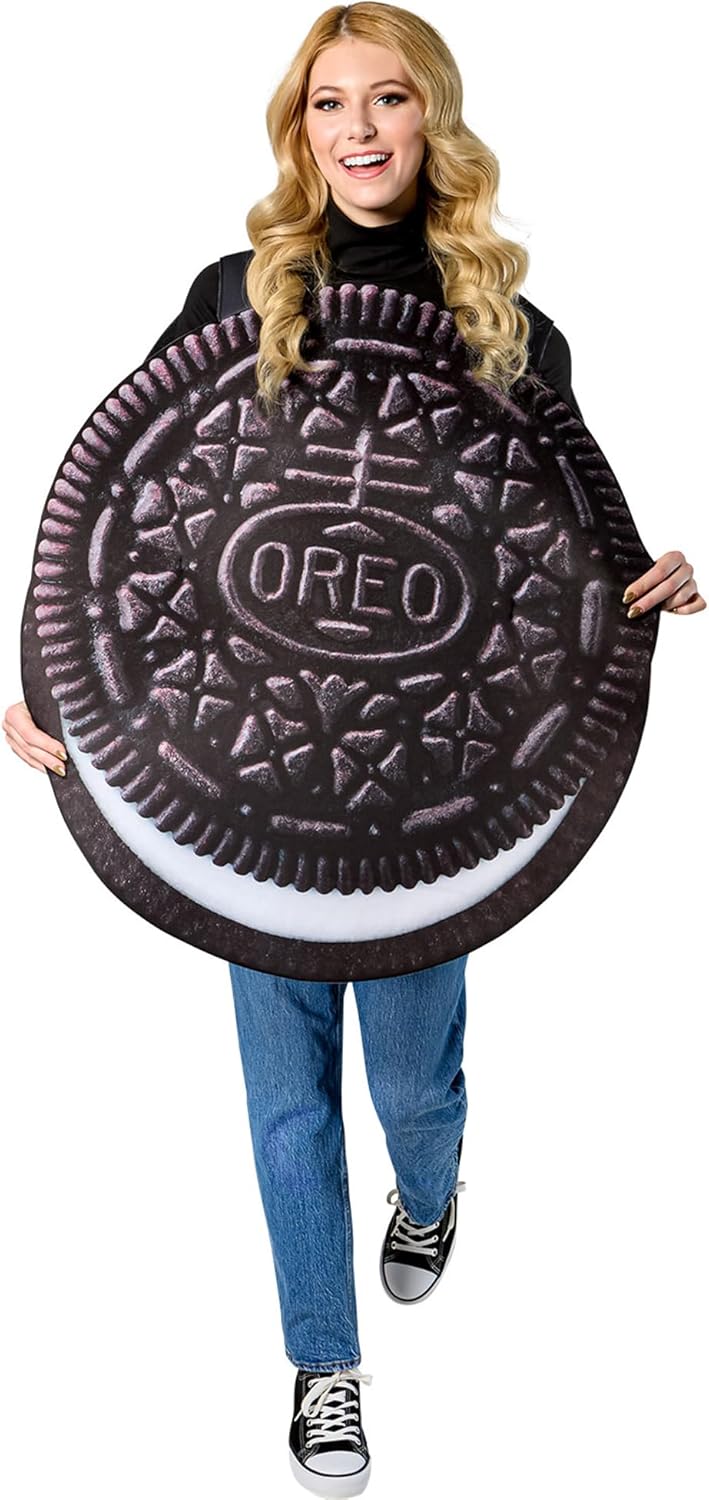 Rubies Nabisco Oreo: Oreo Adult Costume for Adults, Unisex One Size Black, White