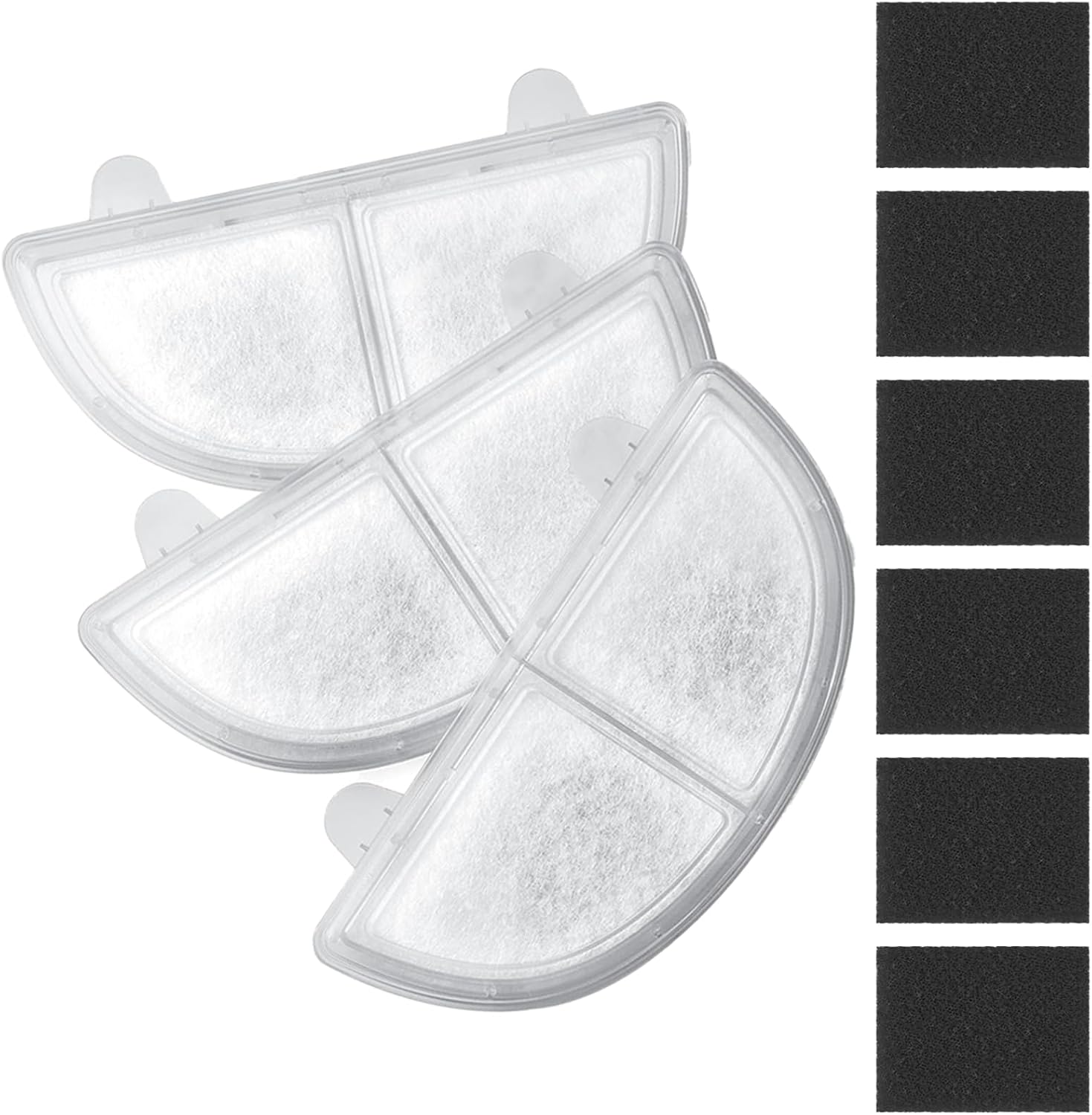 Amazon.com: Homerunpet Pet Fountain Filters Replacement 3pc & Water ...