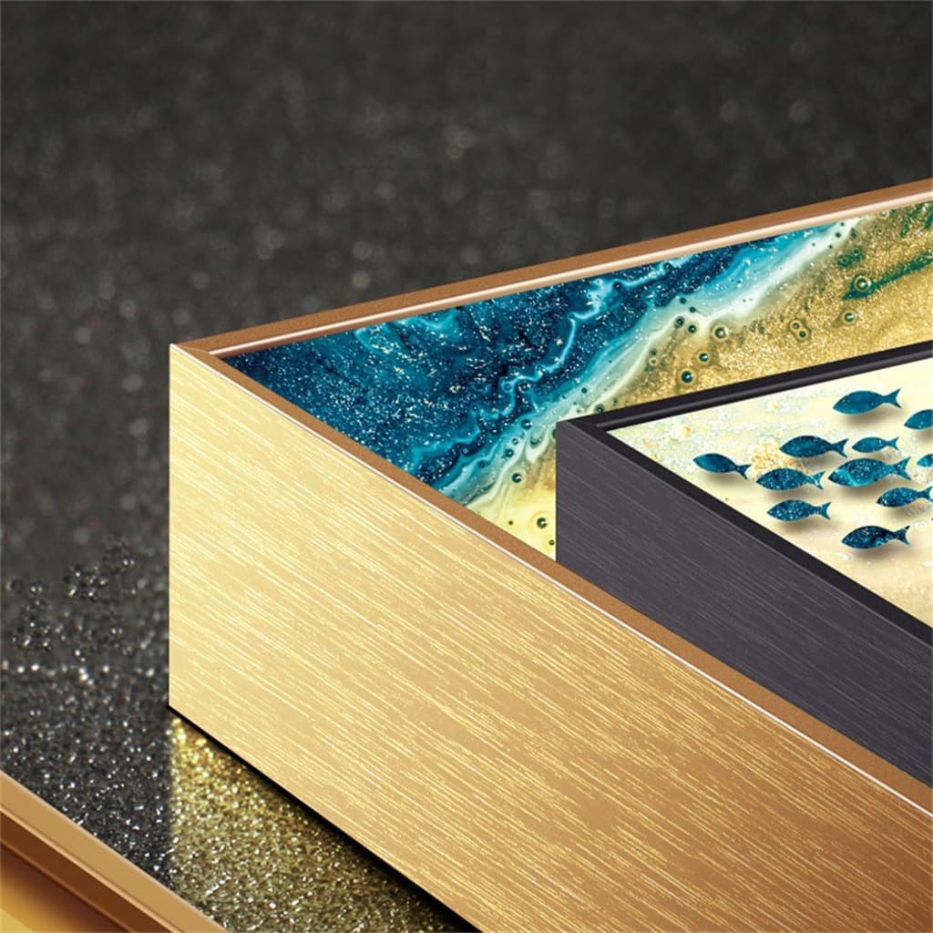 UHLOSD 抽象的なテクスチャの吊り下げ絵画、リビングルームの