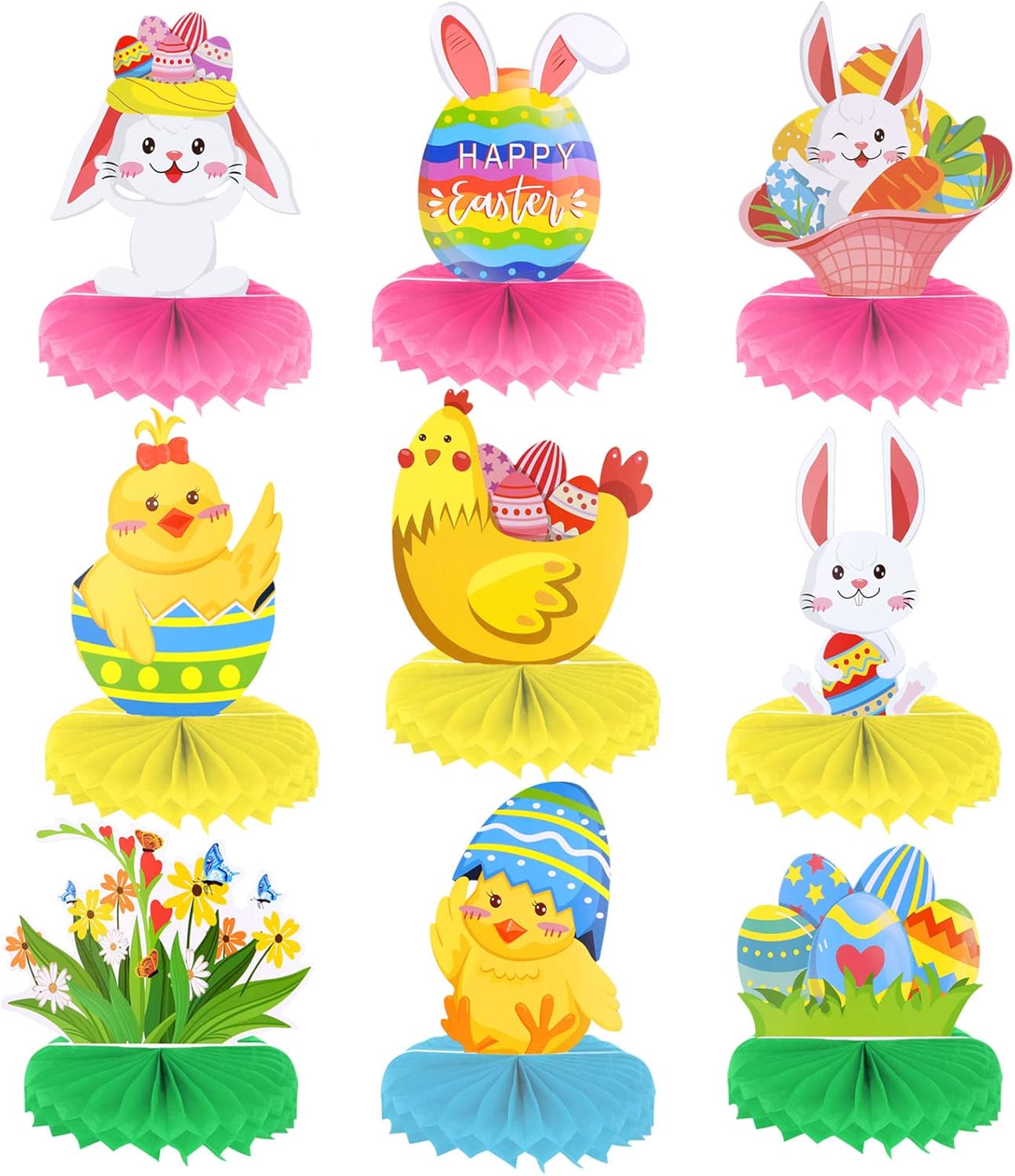 HOWAF Easter Centerpiece Decoration, 9 Pieces