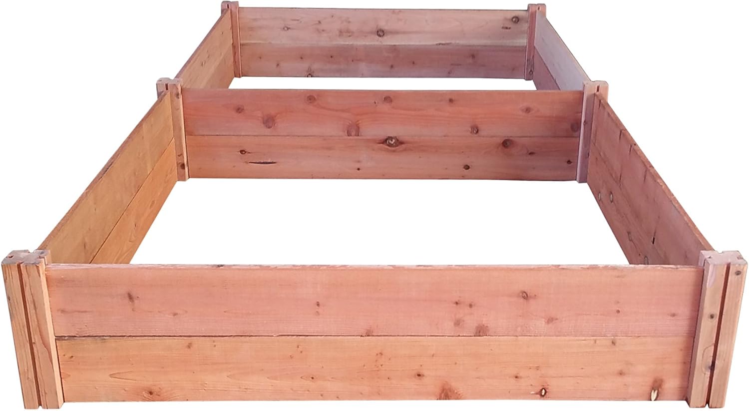 GroGardens 4' x 8' x 11" Redwood Raised Garden Bed, Grow