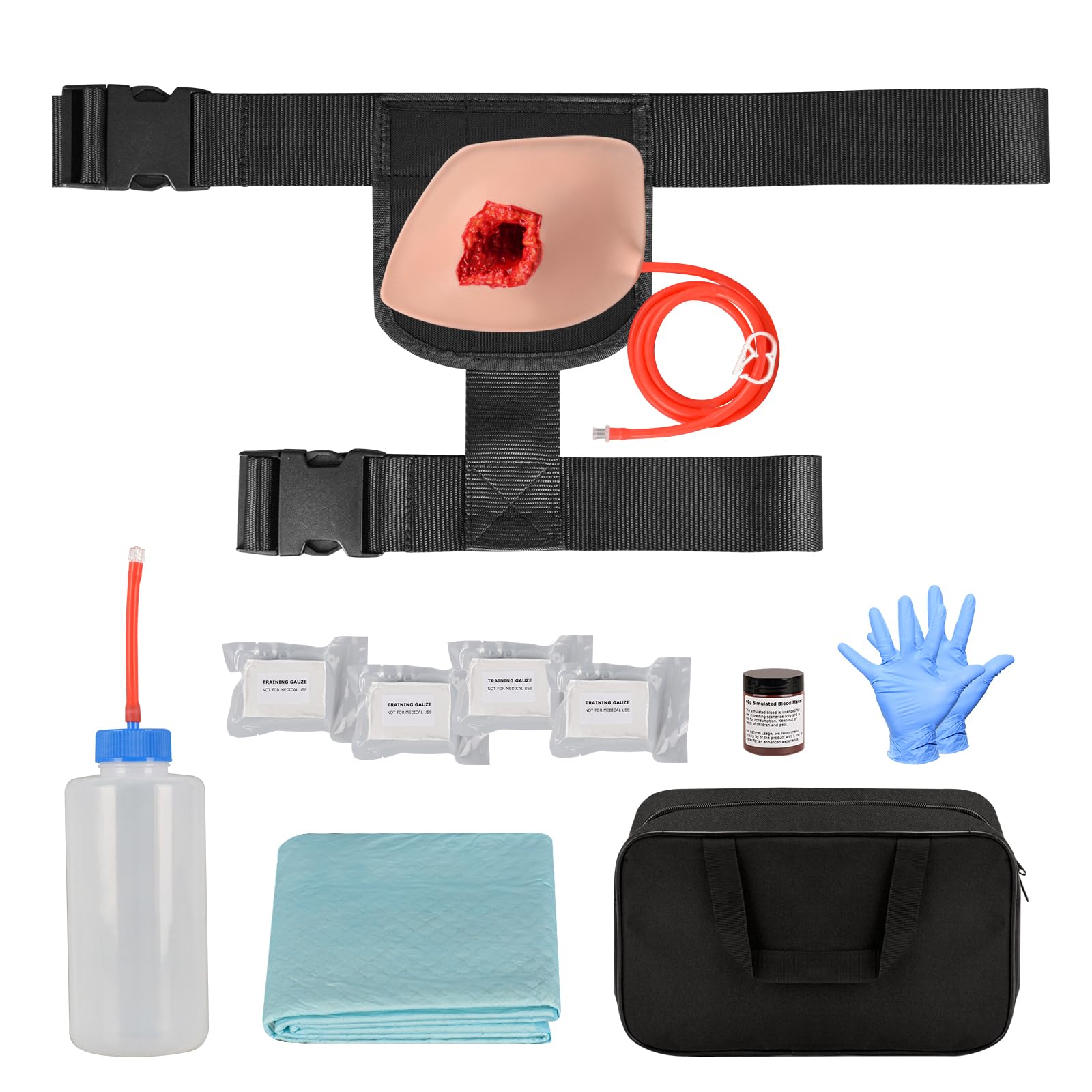 MedEduQuest Inguinal Wound Packing Trainer Kit, Stop The Bleed Training Kit for Hemostasis Training, Junctional Wound Bleed Control Trainer for Medical First Aid Education