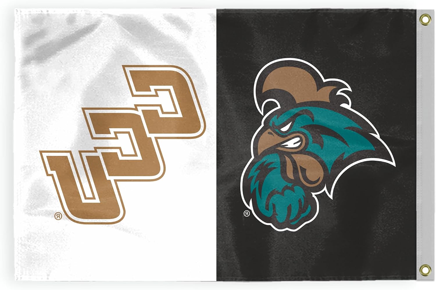 AGAS Large Coastal Carolina CCU University Chanticleers 4 x 6 Feet Flag Printed 200D Nylon with Brass Grommets 4 x 6 ft Stadium Flag