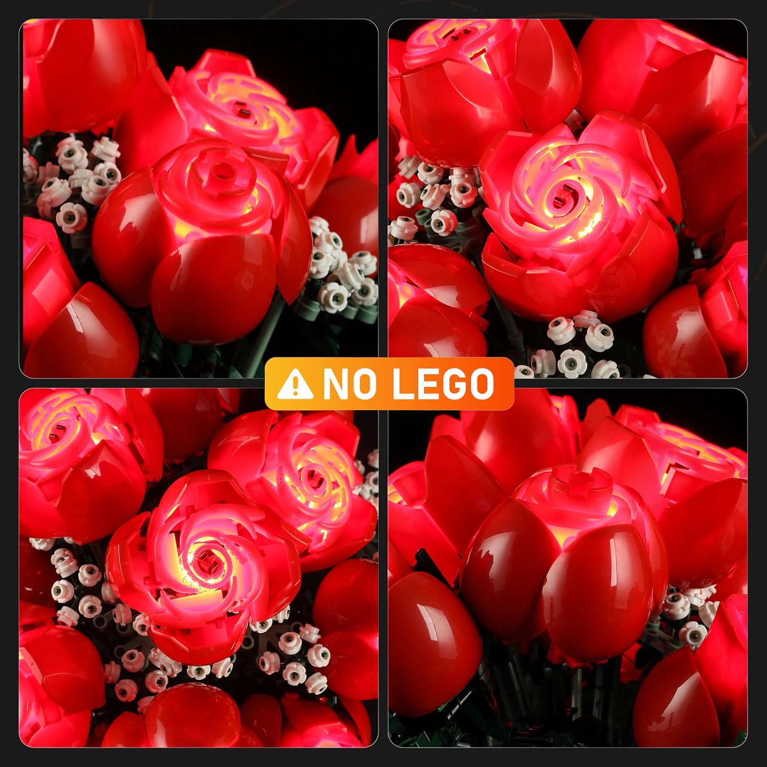 LIGHTAILING Light for Lego- 10328 Bouquet of Roses - Led Lighting Kit Compatible with Lego Building Blocks Model - NOT Included The Model Set