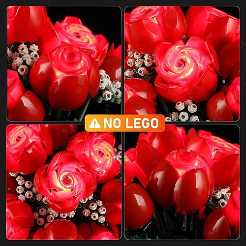 Miniatura 6 de LIGHTAILING Luz para Lego- 10328 Ramo de Rosas - Kit de iluminación LED compatible con el modelo de bloques de construcción Lego - No incluye el