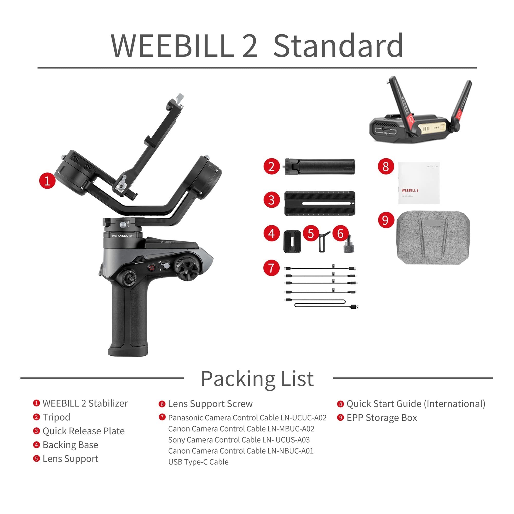 Ręczny stabilizator kamery Gimbal do aparatu DSLR Transmisja na żywo
