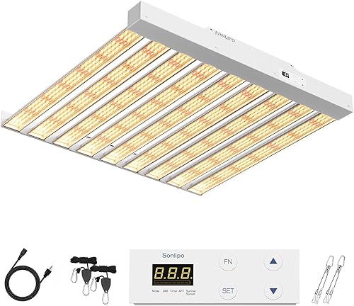 Miniatura 39 de Luz LED de crecimiento SPF4000 de 400 W, cobertura de 5 x 5 pies con nuevos diodos y luces IR de espectro completo, lámparas de cultivo vegetal