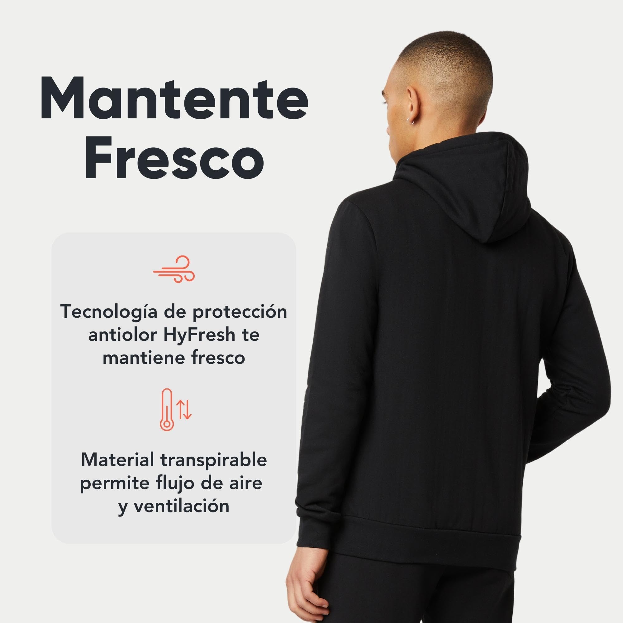 FM London Sudadera con Cremallera para Hombre - Sudadera con Cremallera Ideal para Ropa Casual y Deportiva