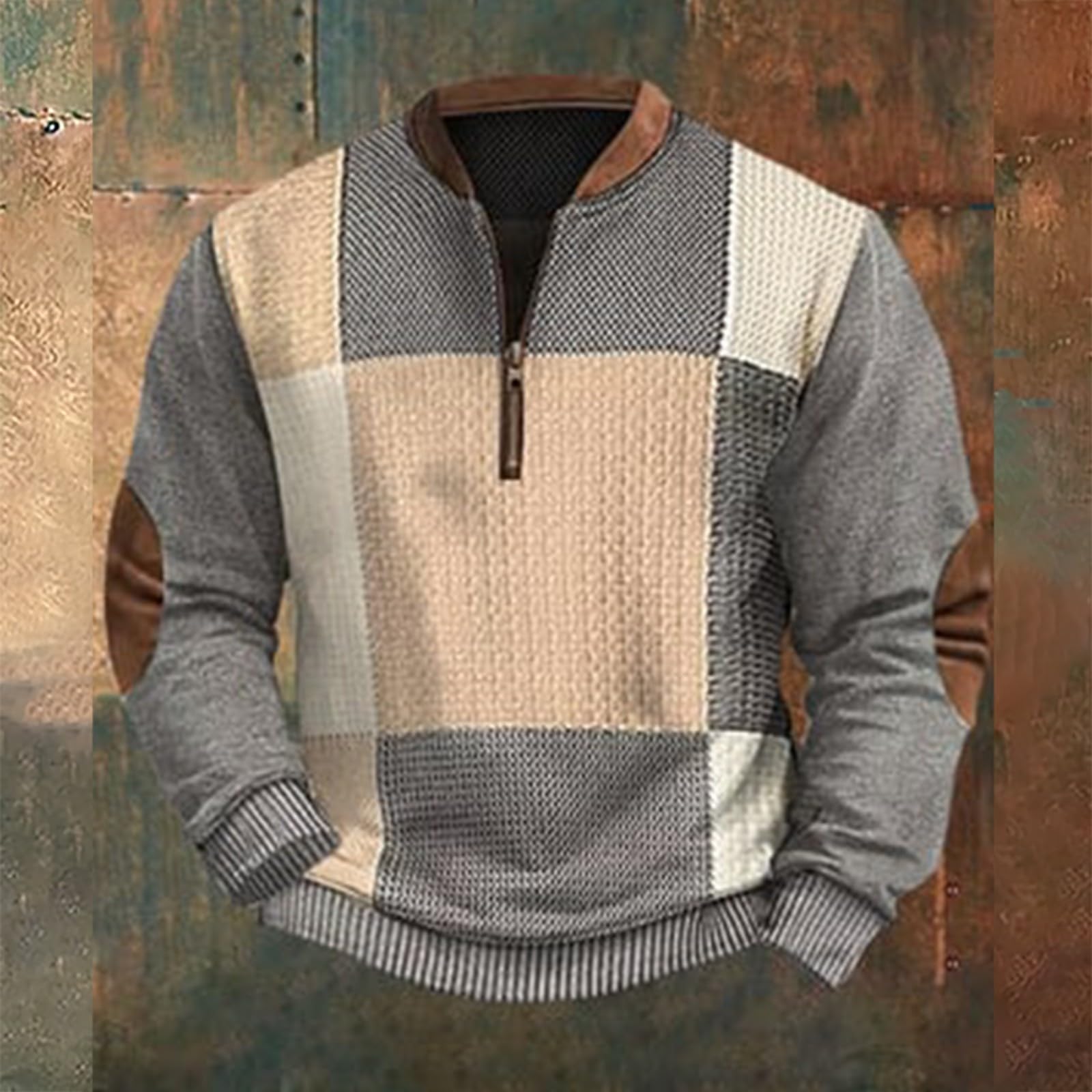 Sudaderas con Capucha Corta 1/4 Zip Pullover Mens Graphic Sweatshirt Print Shirt Long Sleeve Casual Fall Sudadera Morada Ropa Boxeo Camisa Proteccion UV Cortavientos Hombre Running