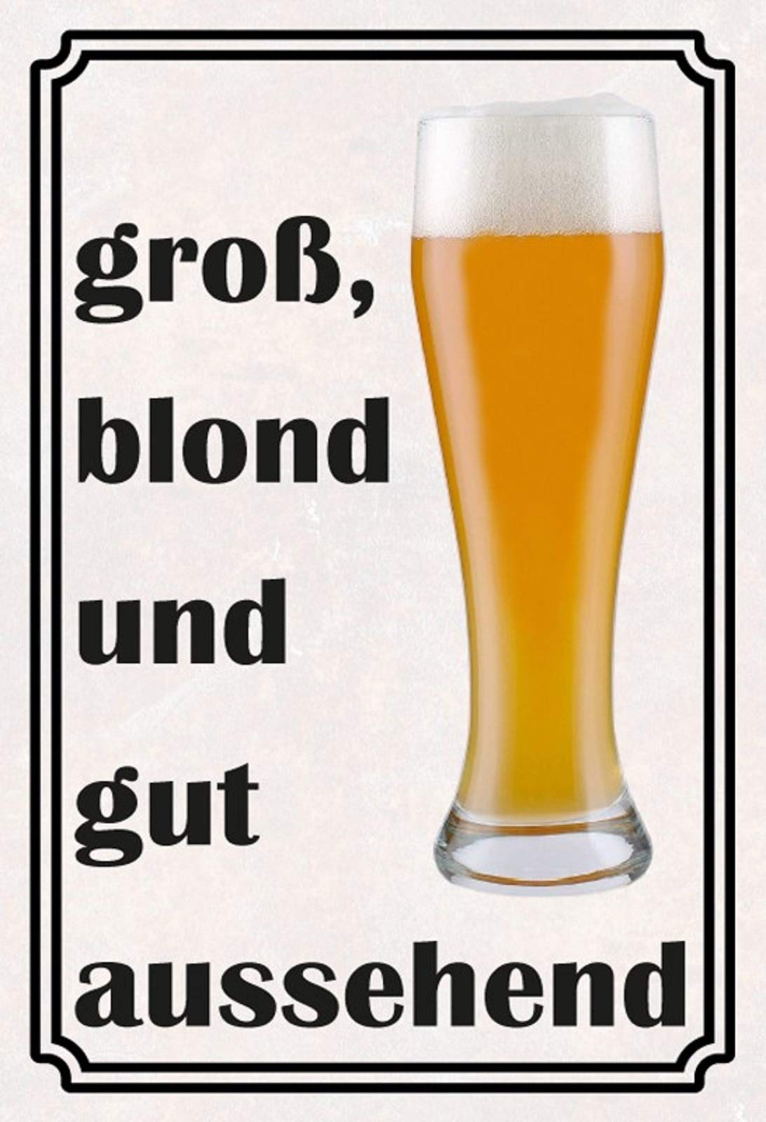 Schatzmix Blechschild "Meine Laune Im Keller" – 20x30 Cm, Bier-Spruch, Rustikale Wanddeko