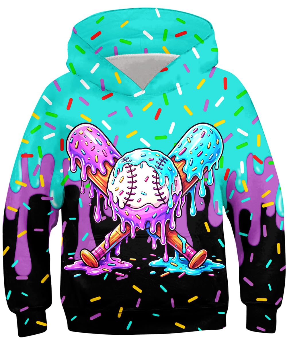 Lovekider Boys Hoodie Kids 3D Print Graphic Pullover Sweatshirt 6-16 Years