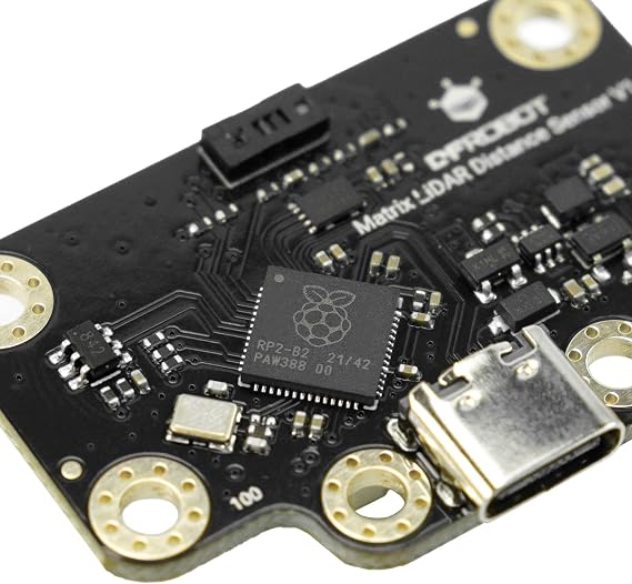 8x8 Matrix ToF 3D Distance Sensor | Onboard RP2040 & VL53L7CX | 64-Pixel Depth Imaging | 3.5m Range & 60 FOV | I2C/UART/USB-C | Compatible with Arduino, Raspberry Pi, ESP32