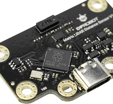 8x8 Matrix ToF 3D Distance Sensor | Onboard RP2040 & VL53L7CX | 64-Pixel Depth Imaging | 3.5m Range & 60 FOV | I2C/UART/USB-C | Compatible with Arduino, Raspberry Pi, ESP32
