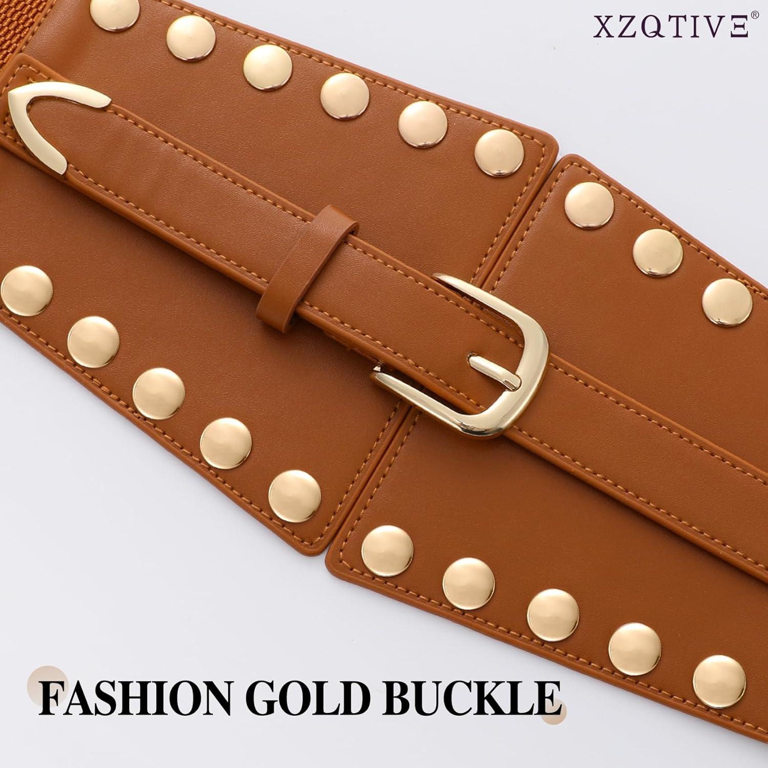 XZQTIVE Women's Wide Corset Dress Belts, Elastic Waist Belt for Dresses Punk Style - Image 5