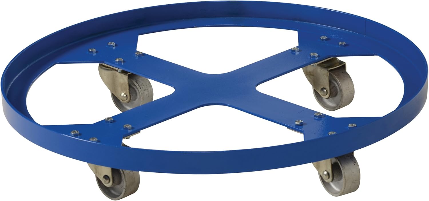Vestil DRUM-SP-32-12-C Steel Overpack Drum Dolly, 1200 lbs Capacity, 31-5/8 ID x 32 OD
