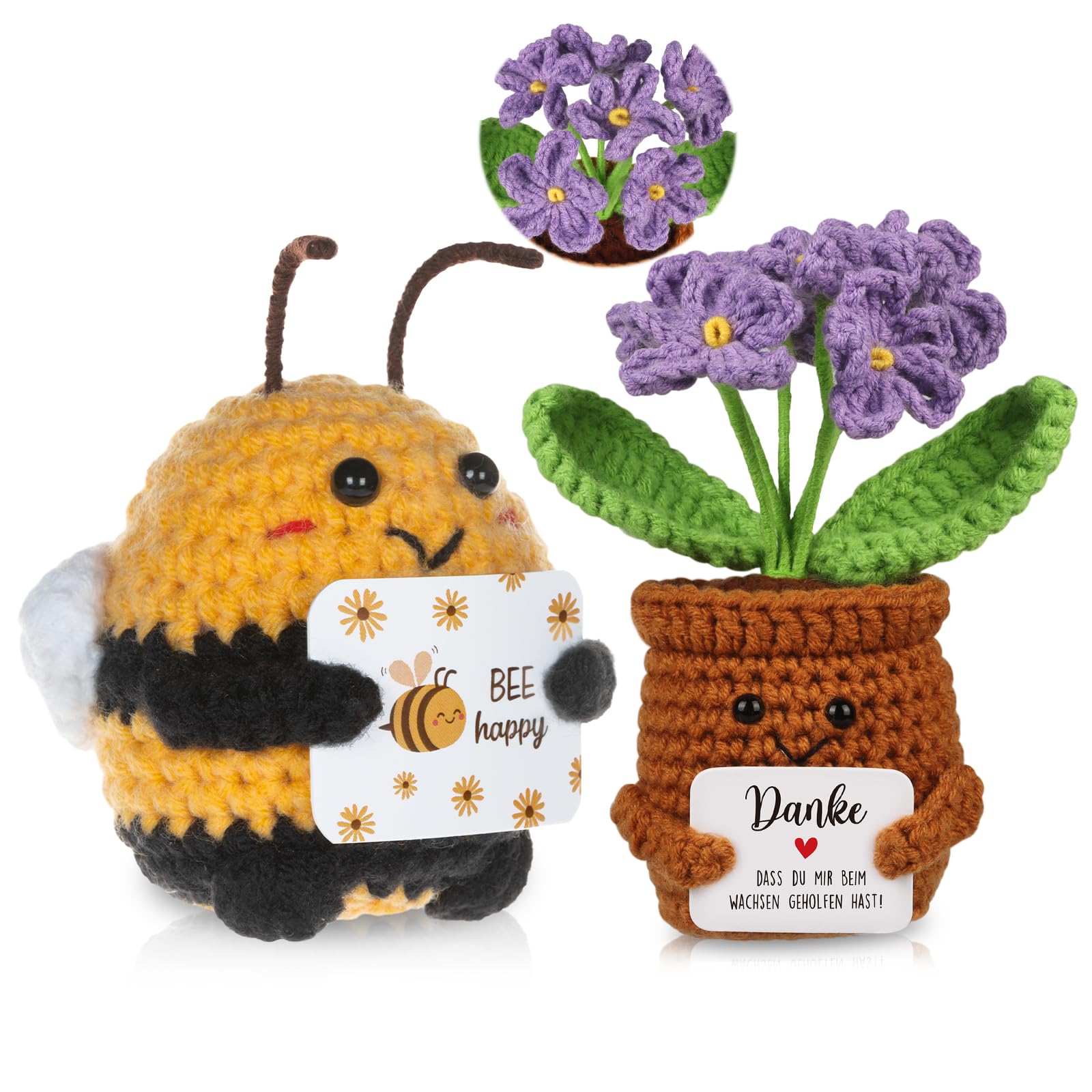 WenmthG Dankeschön Geschenke Danke Glücksbringer MutmacherGeschenk Gute Besserung Geschenk Einschulung Pocket Hug Positive Kartoffel Deutsch