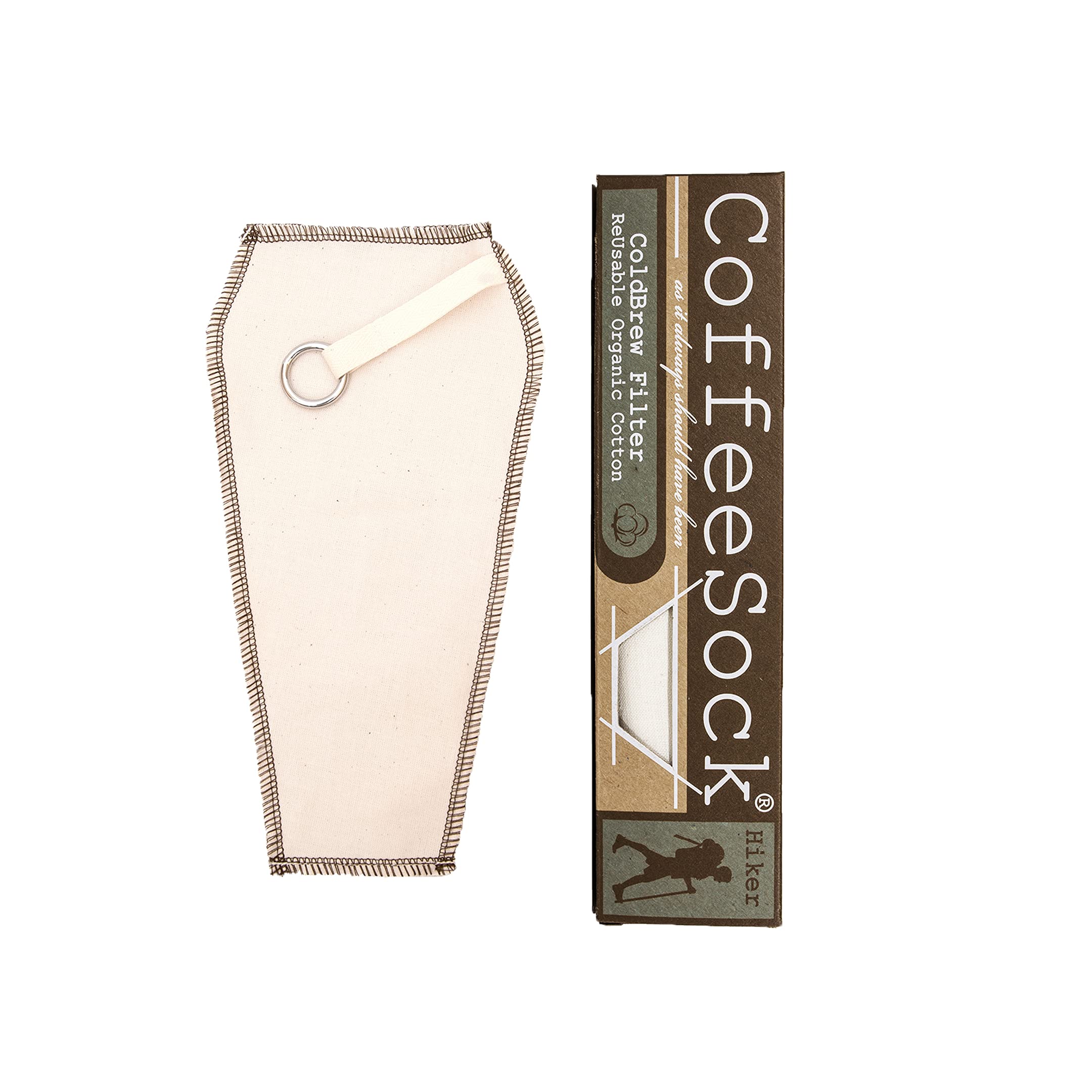 coffeesock DIY los excursionistas Edition coldbrew Filtro – GOTS Certified Organic Algodón Reutilizable Filtros De Café.