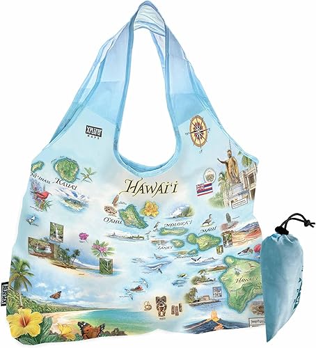 Miniatura 3 de Grand Teton National Park Map - Bolsa de compras con asas, reutilizable y ecológica, nailon plegable, cabe en el bolsillo, 18 x 25 pulgadas, Azul,