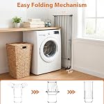 Tangkula Aluminum Clothes Drying Rack, Folding Laundry Rack with Sturdy Frame, Foldable Wings & 14 Drying Poles, Space-Saving, Freestanding Drying Rack for Indoor & Outdoor Use