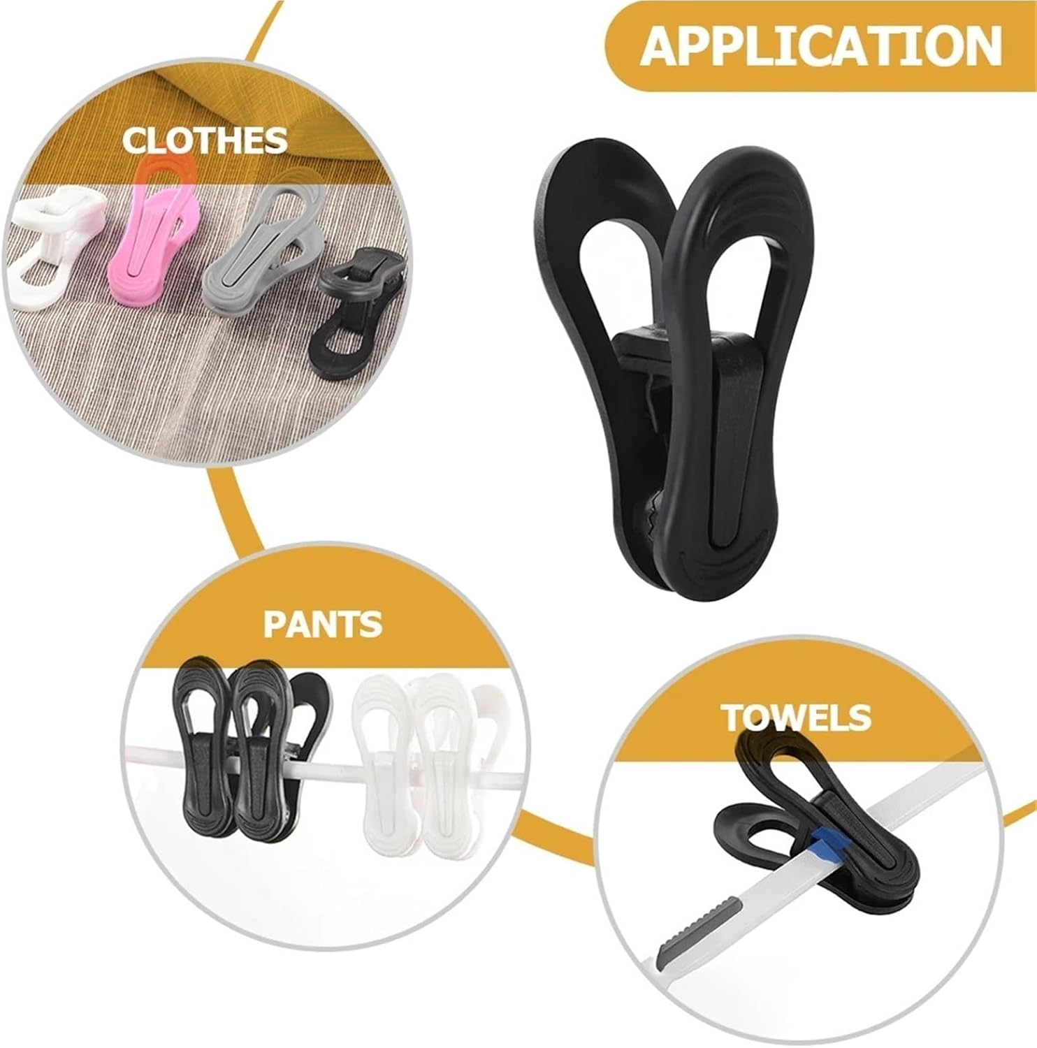 Hanger Clips 50pcs Clothespins Plastic Hanger Clips Sturdy Laundry Pants Sock Swimsuit Organizer Home for Clothes