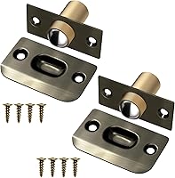 Vista 1 de Jiayi - Juego de 2 piezas de accesorios para puerta para la parte superior de la puerta francesa, cierre de bola ajustable en el pestillo de bola