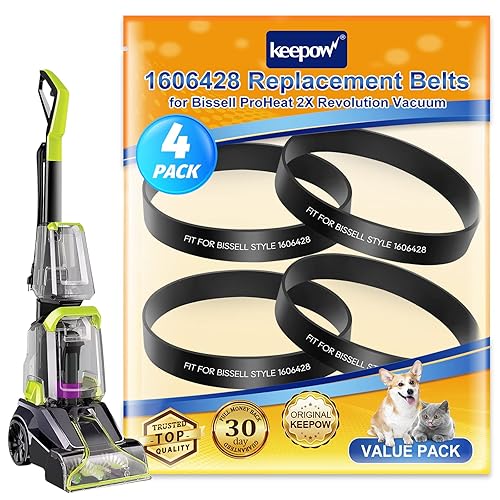 KEEPOW Correas de vacío compatibles con Bissell ProHeat 2X Revolution Pet Pro Aspiradora de alfombras 1986, 2987, 1548F, 1550, 1551, 1964, 2007,