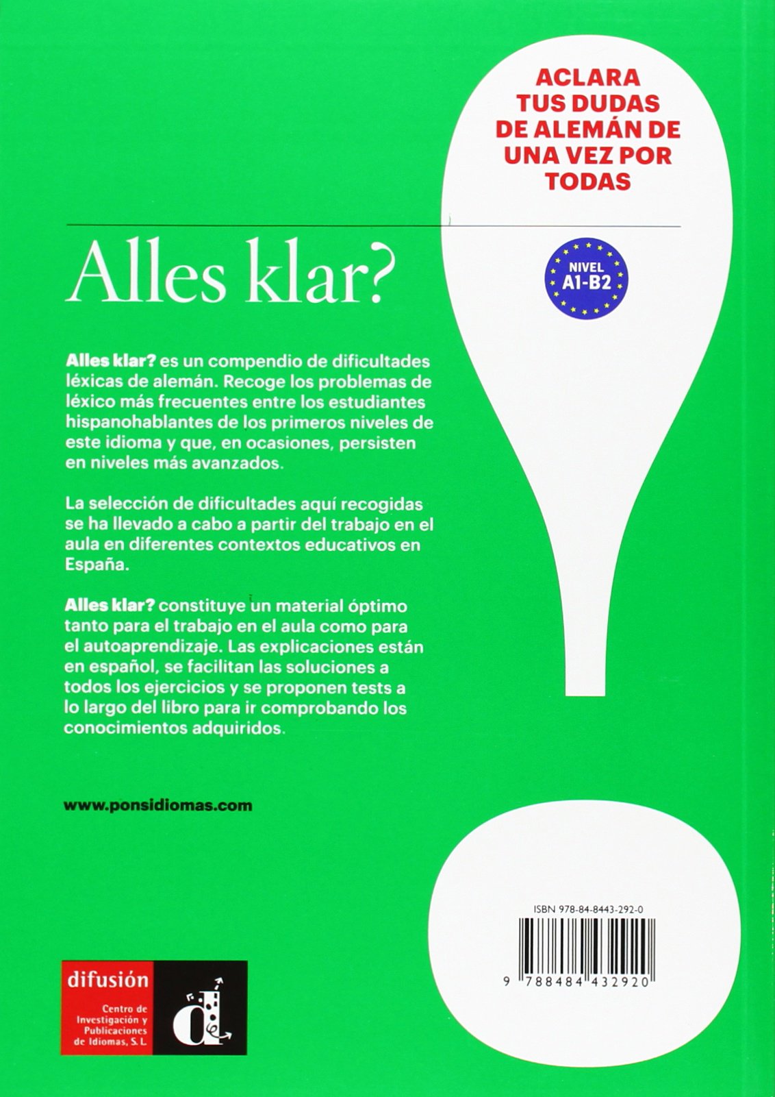 Alles klar? Dificultades de alemán para hispanoablantes