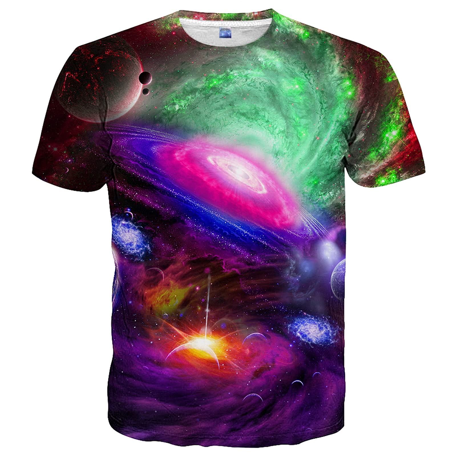 YAJOOEYMens Womens Shirts 3D Printed T-Shirt Unisex Casual Short Sleeve Tops Tees for Adult