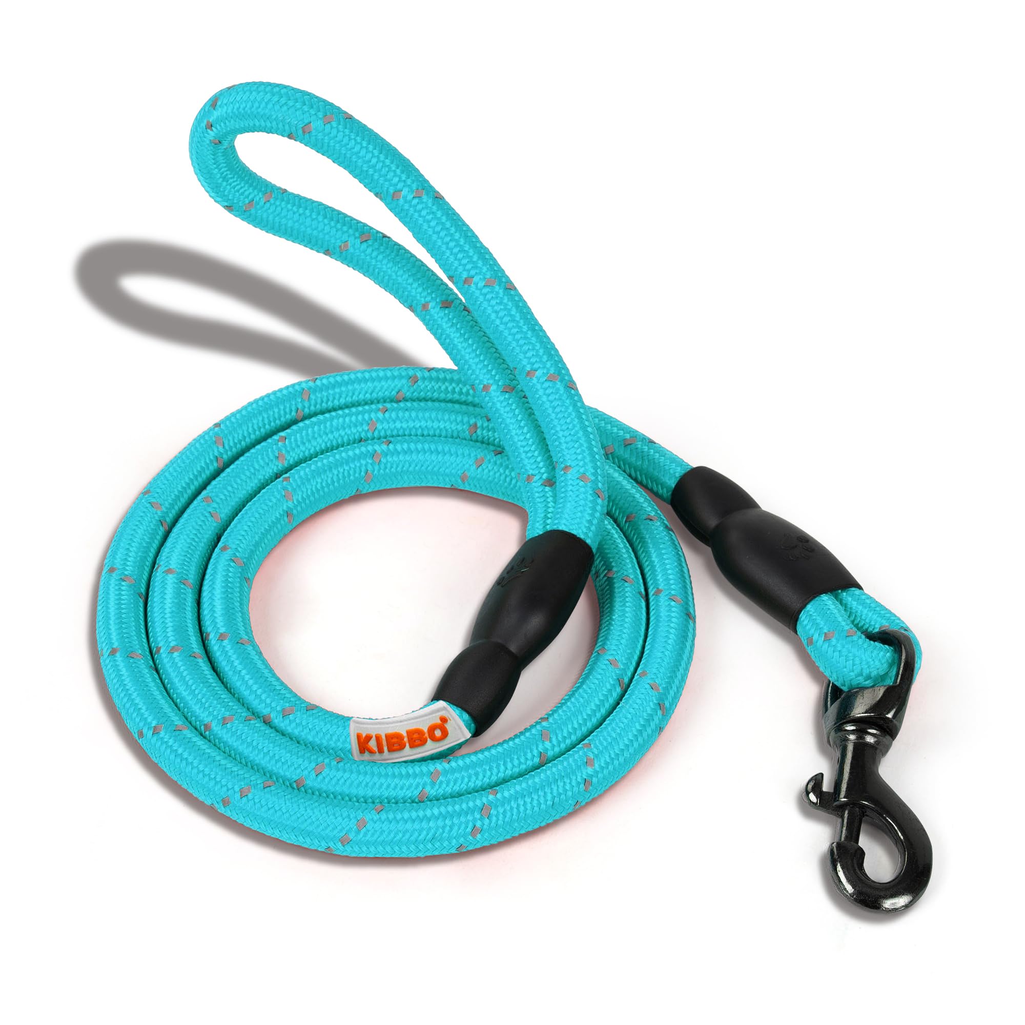 Kibbo Premium Nylon Strong Highly Reflective Threads Dog Leash |Heavy Duty Dog Rope Leash for Medium to Large Dogs (up to 100 kg)| 360° Swivel Clasp | 5 Feet Long, 15mm / 0.6in Thick - Sea Green (B0CBVR11SP) Amazon Price History, Amazon Price Tracker