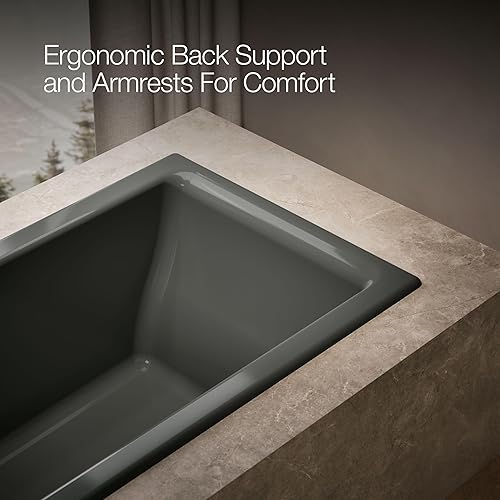 Miniatura 44 de KOHLER Tea-for-Two® 66" x 36" bañera empotrada o empotrada Blanco