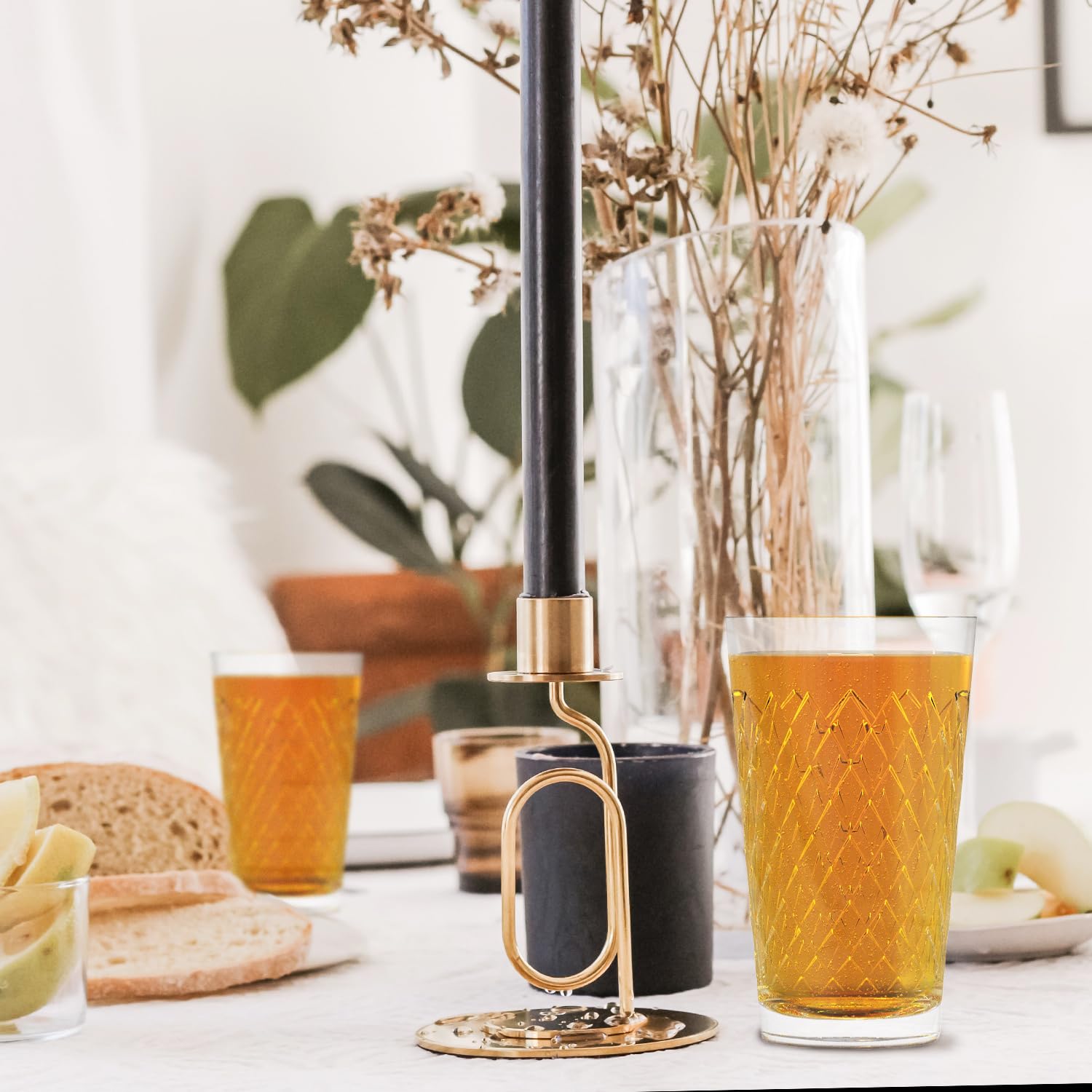 Sahm Apfelweingläser 0,3 l - 12 Apfelweingläser gerippt - Tolles Apfelwein Geschenk - Ideal auch als kleine Wassergläser
