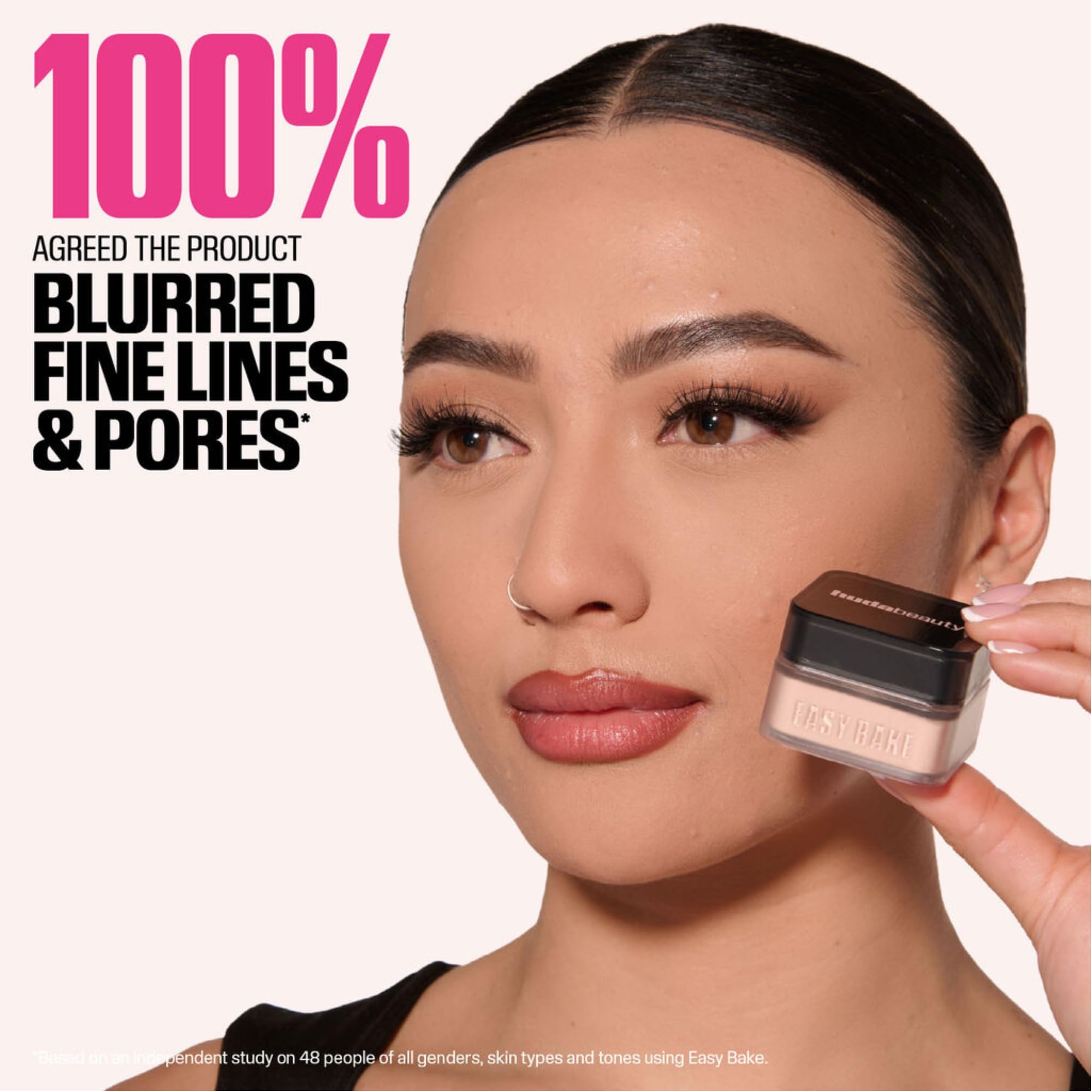 HUDA BEAUTY Baby Bake Mini Easy Bake Loose Powder, Pound Cake, Matt, mit Vitamin E, bis zu 16 Stunden Halt