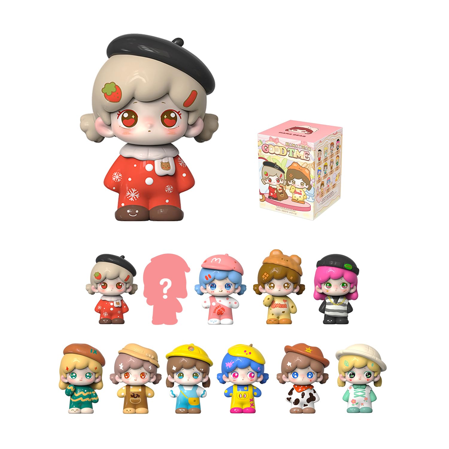 ちびくま工房　パティちゃん　4.5センチ 紫陽花のヒンジbox　陶器 Amazon.com: Popobox HANA Bear's Good TIME Series Blind Box Figures