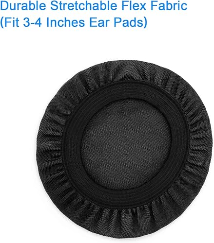 Miniatura 3 de Protectores de tela flexible para auriculares con elástico y lavable para Beats Solo 32 inalámbricocon cable y otros auriculares con almohadillas