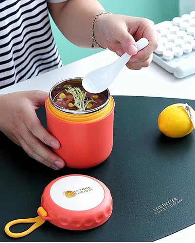 Miniatura 5 de Lonchera aislada de 13.5 onzas para alimentos calientes, contenedor para alimentos fríos y calientes, tarro aislado de alimentos para niños,