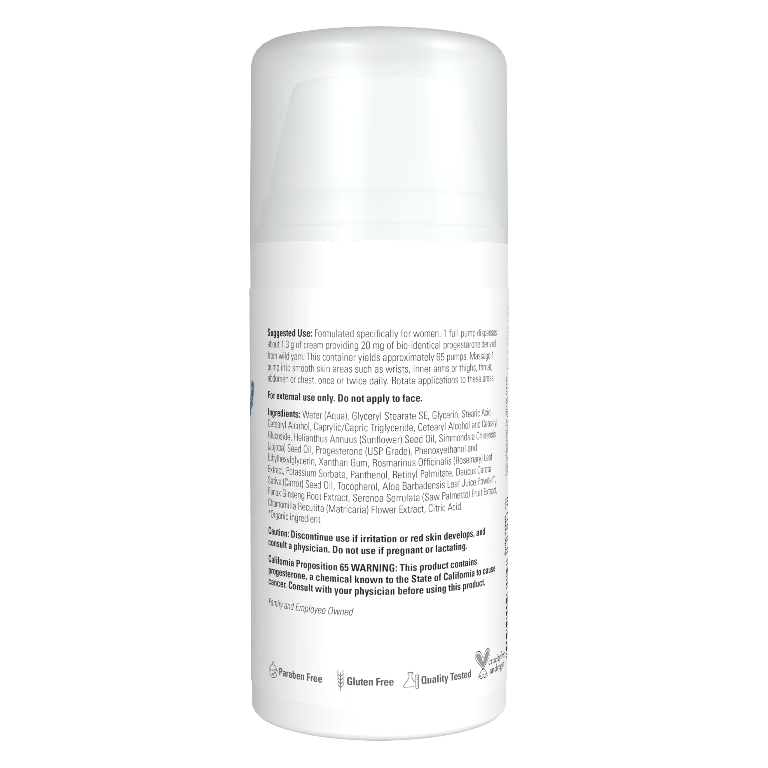 NOW Foods Solutions Natural Progesterone Cream Scent Free - 3 oz — Amazon image 2