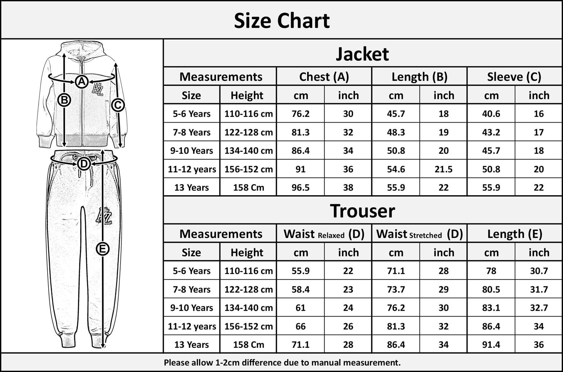 A2Z 4 Enfants Filles Garçons Unisexe Survêtement A2Z Brodé Contraste Lambrissé Toison À Capuche Hoodie Top Fond Scolaire PE Jogging Costume Joggeurs Âge 5-6, 7-8, 9-10, 11-12 Et 13 Ans
