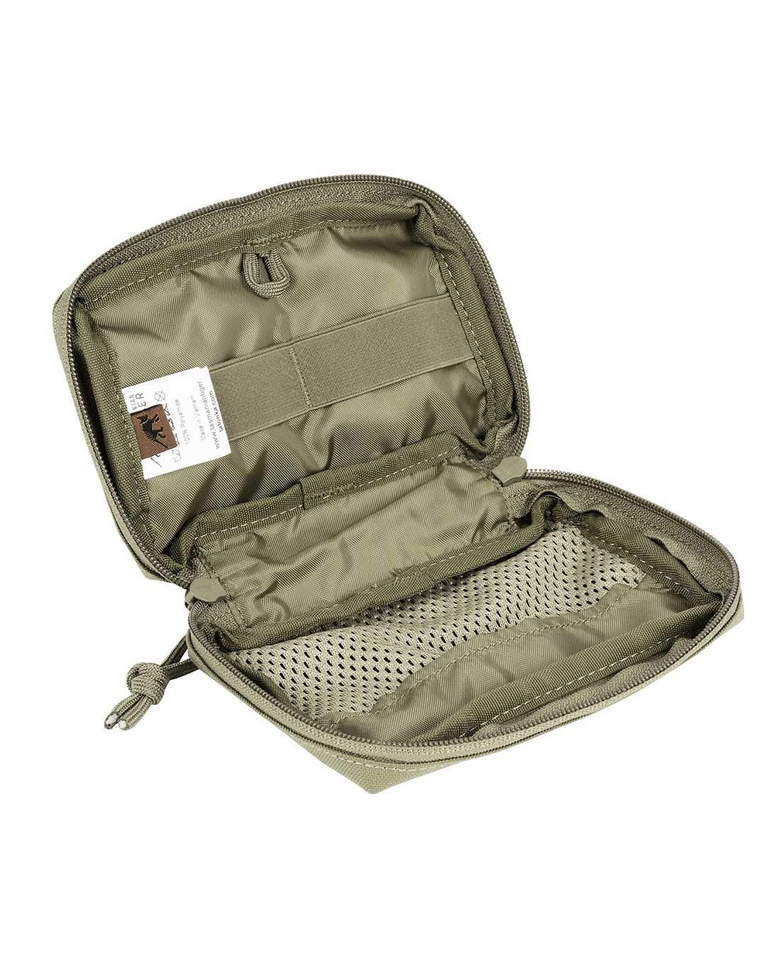 Tasmanian Tiger TT Tac Pouch 4.1 dodatkowa torba do plecaka kompatybilna z systemem Molle, torba na akcesoria EDC, narzędzia lub małe zestawy pierwszej pomocy; 10 x 15 x 4 cm, oliwkowy
