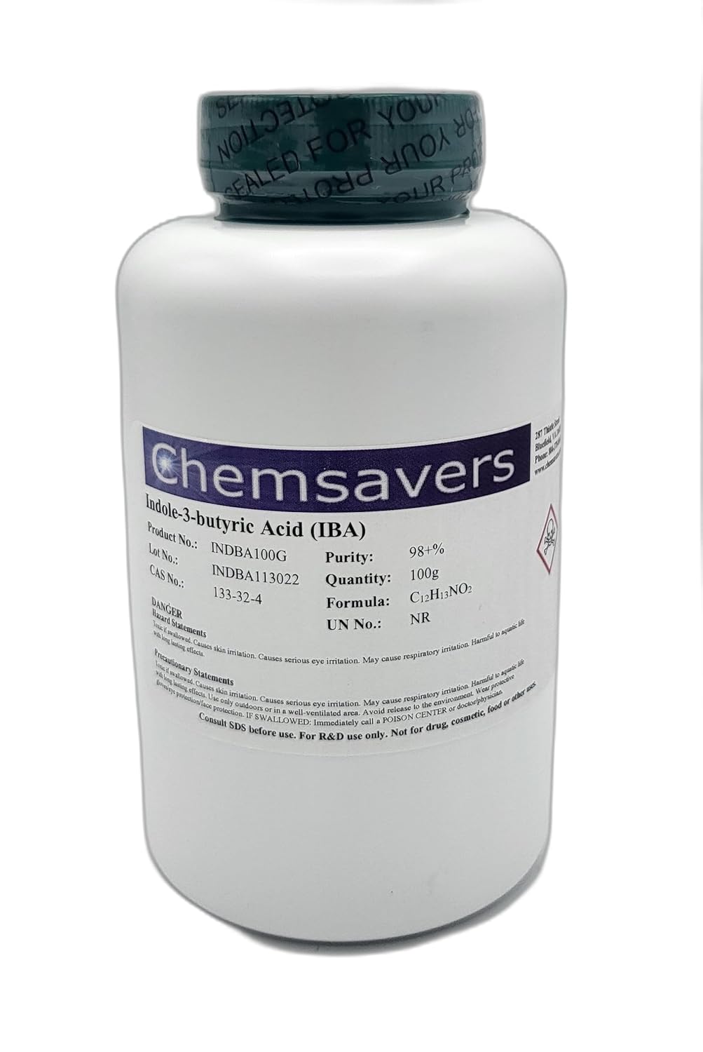 Indole-3-butyric Acid (IBA), 98+%, 100g