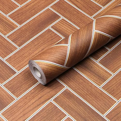 Wood Grain Peel and Stick Floor Tiles， Vinyl Floor Tiles，Peel