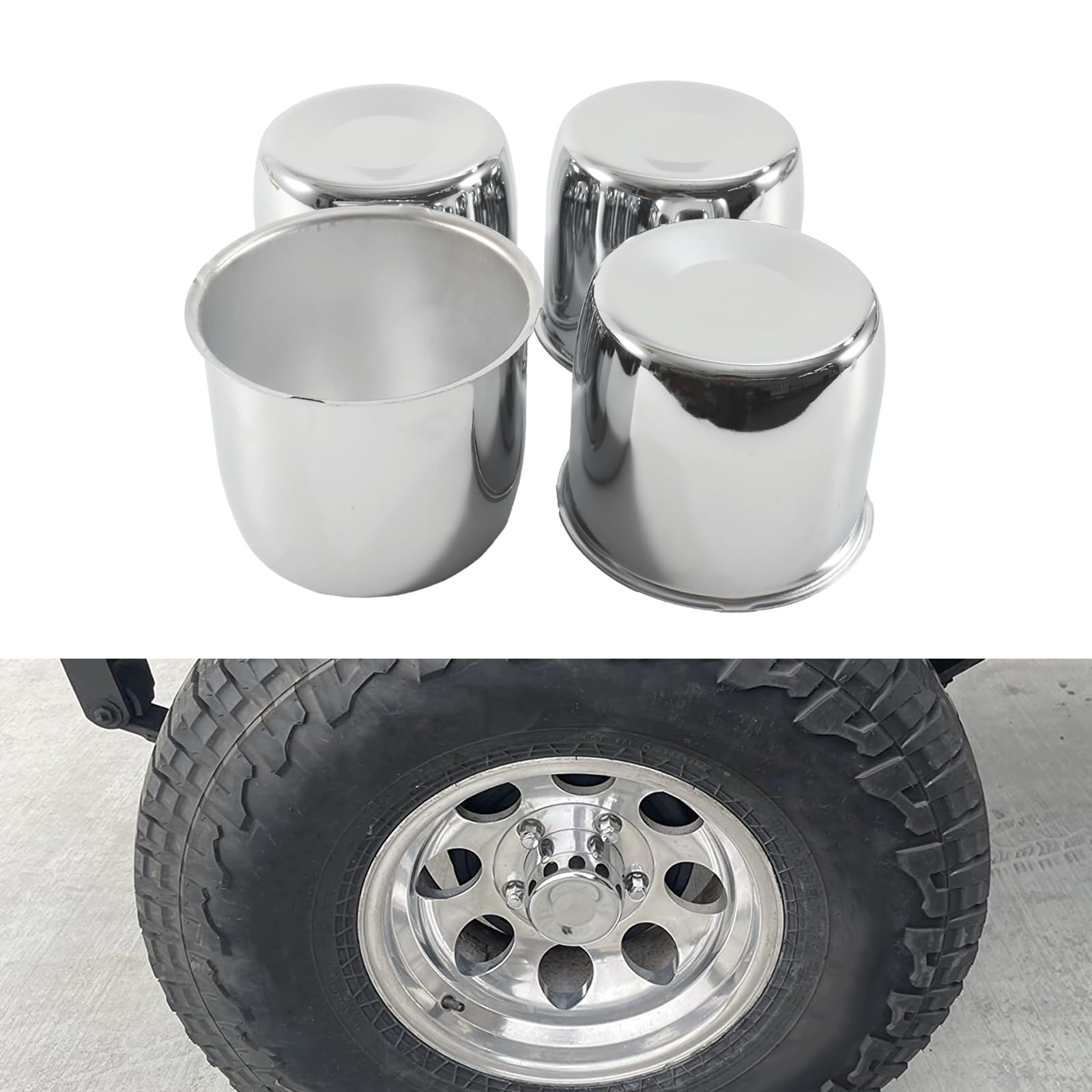 Photo 1 of 4.25 inch Trailer Wheel Center Caps for Truck Trailer RV