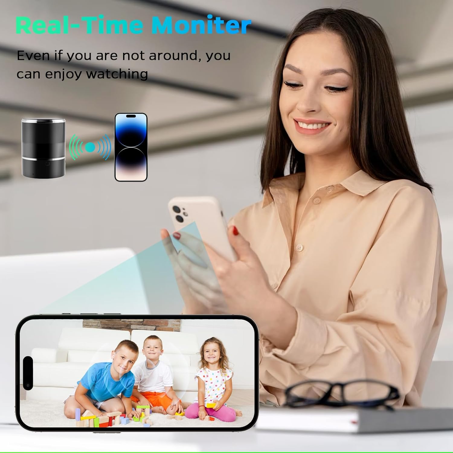 Security Camera Motion Activated with Bluetooth Speaker, 270° Viewing Angle, Dome Cams with Phone App, Hd 1080P, Wireless WiFi Nanny Cam for Home Offices Store(2.4G /5G)