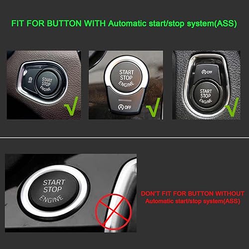 Miniatura 2 de Xotic Tech - Juego de interruptor de arranque de motor rojo con botón de apagado + encendedor de cigarrillos de aleación de aluminio negro, cubierta